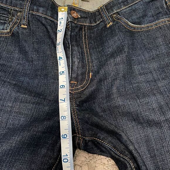 Gap Classic Stretch Jeans-Size 4 Long Hand-sanded Rinse - Picture 7 of 11